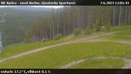 Ski Karlov - areál Karlov - Sjezdovka Sportovní - 7.6.2023 v 12:01