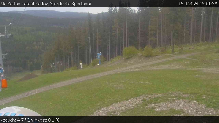 Ski Karlov - areál Karlov - Sjezdovka Sportovní - 16.4.2024 v 15:01