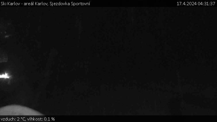 Ski Karlov - areál Karlov - Sjezdovka Sportovní - 17.4.2024 v 04:31