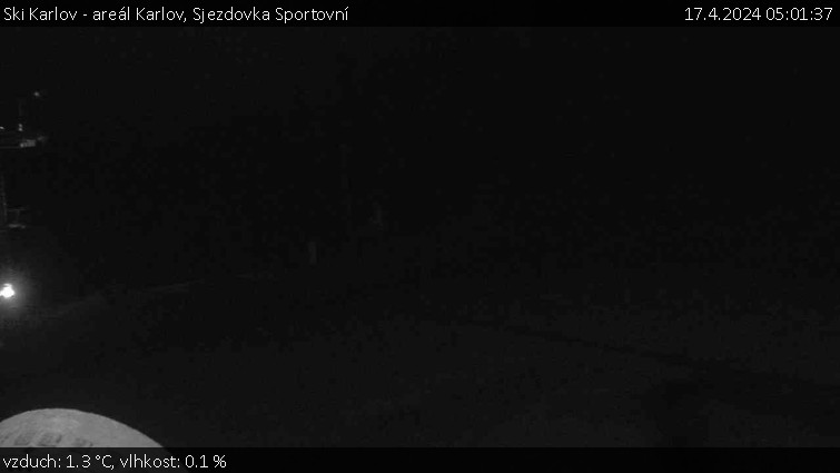 Ski Karlov - areál Karlov - Sjezdovka Sportovní - 17.4.2024 v 05:01