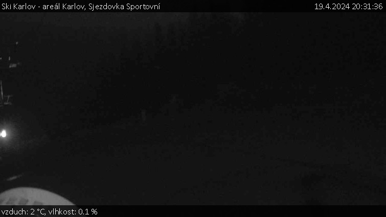 Ski Karlov - areál Karlov - Sjezdovka Sportovní - 19.4.2024 v 20:31