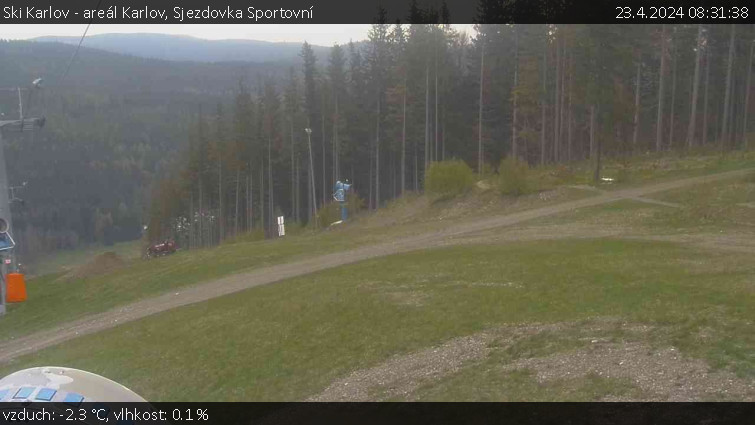 Ski Karlov - areál Karlov - Sjezdovka Sportovní - 23.4.2024 v 08:31