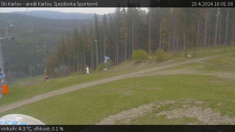 Ski Karlov - areál Karlov - Sjezdovka Sportovní - 23.4.2024 v 18:01