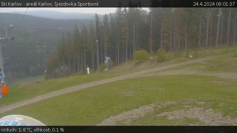 Ski Karlov - areál Karlov - Sjezdovka Sportovní - 24.4.2024 v 08:01