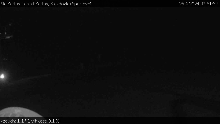 Ski Karlov - areál Karlov - Sjezdovka Sportovní - 26.4.2024 v 02:31