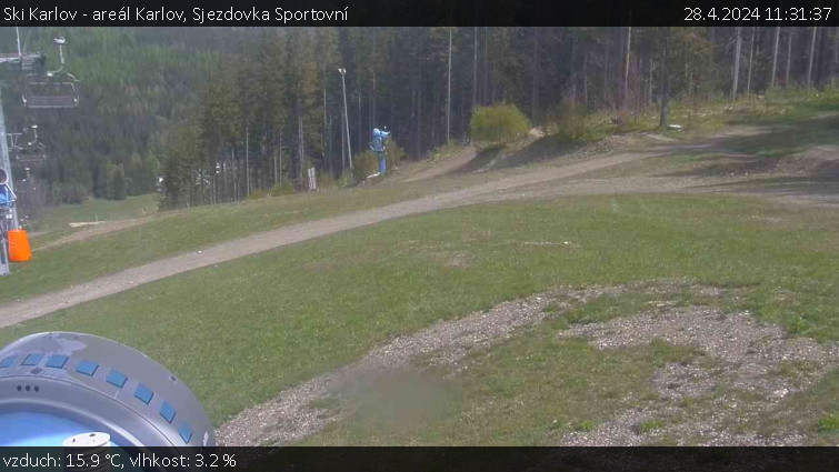 Ski Karlov - areál Karlov - Sjezdovka Sportovní - 28.4.2024 v 11:31
