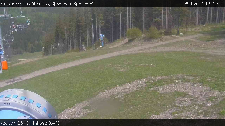 Ski Karlov - areál Karlov - Sjezdovka Sportovní - 28.4.2024 v 13:01