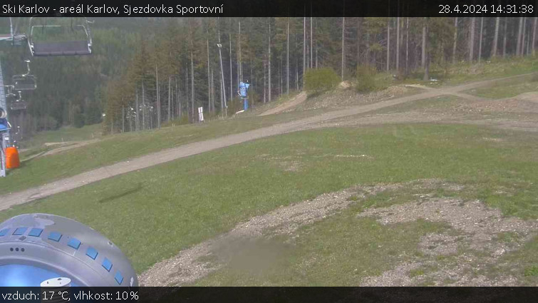 Ski Karlov - areál Karlov - Sjezdovka Sportovní - 28.4.2024 v 14:31