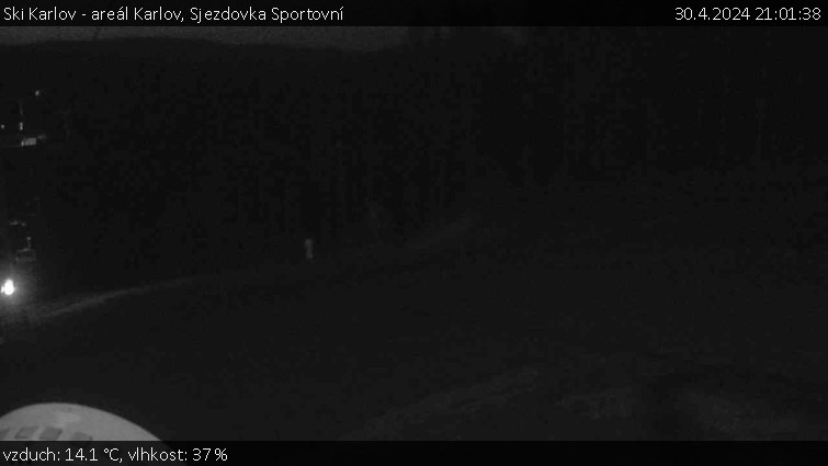 Ski Karlov - areál Karlov - Sjezdovka Sportovní - 30.4.2024 v 21:01