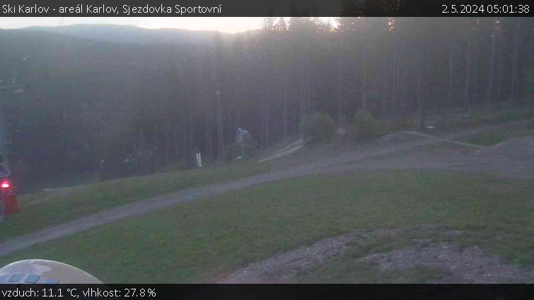 Ski Karlov - areál Karlov - Sjezdovka Sportovní - 2.5.2024 v 05:01