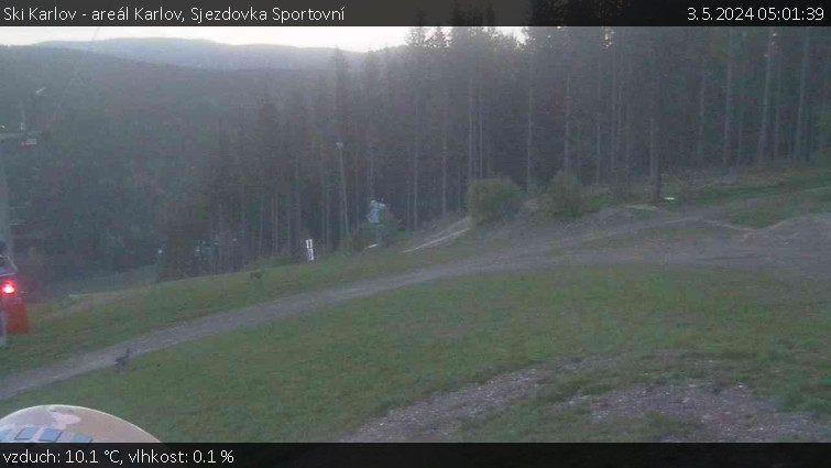 Ski Karlov - areál Karlov - Sjezdovka Sportovní - 3.5.2024 v 05:01