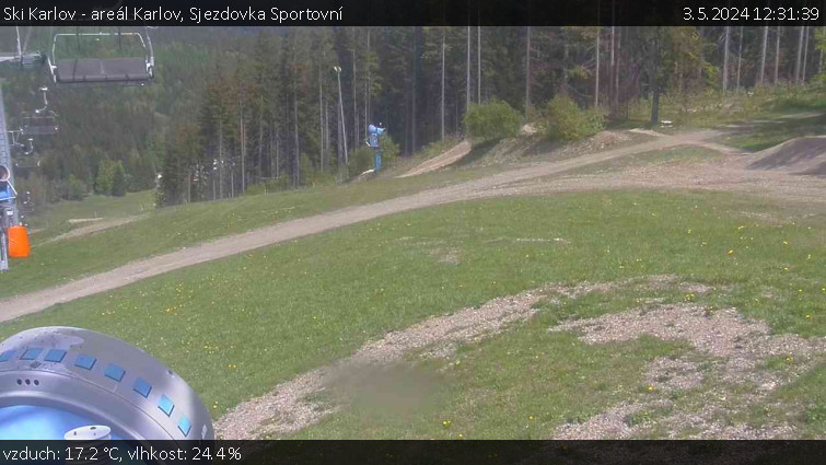 Ski Karlov - areál Karlov - Sjezdovka Sportovní - 3.5.2024 v 12:31