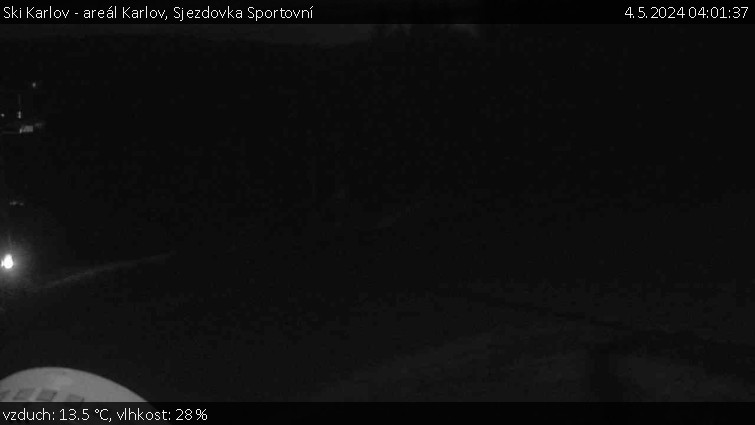 Ski Karlov - areál Karlov - Sjezdovka Sportovní - 4.5.2024 v 04:01