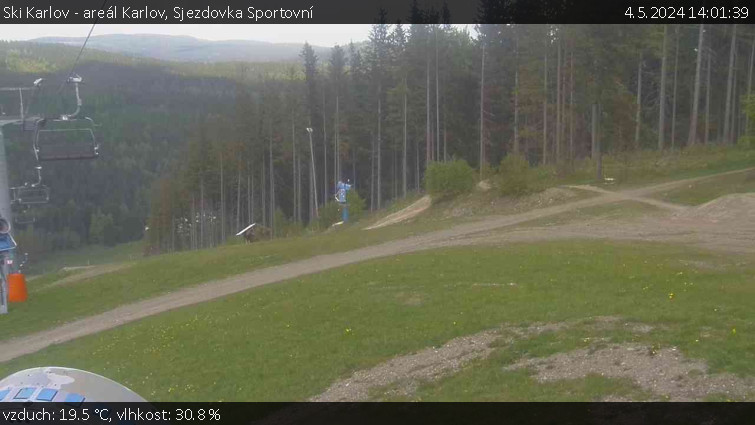 Ski Karlov - areál Karlov - Sjezdovka Sportovní - 4.5.2024 v 14:01
