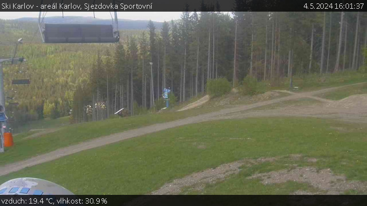 Ski Karlov - areál Karlov - Sjezdovka Sportovní - 4.5.2024 v 16:01
