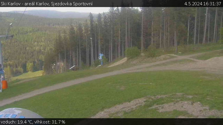 Ski Karlov - areál Karlov - Sjezdovka Sportovní - 4.5.2024 v 16:31