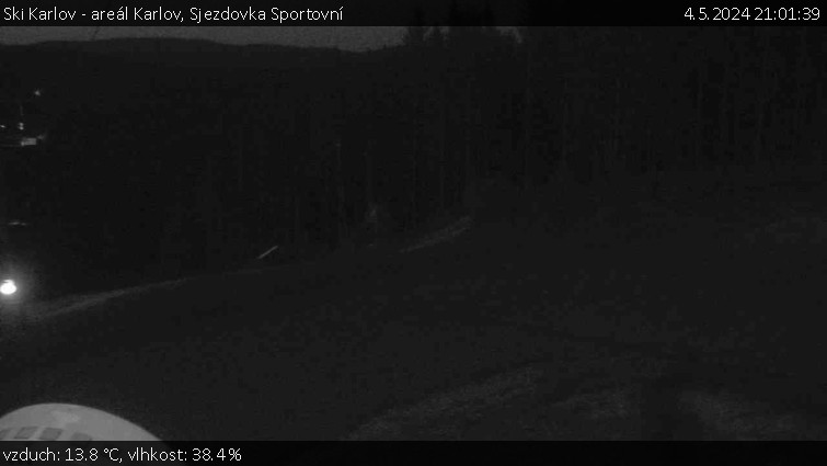 Ski Karlov - areál Karlov - Sjezdovka Sportovní - 4.5.2024 v 21:01