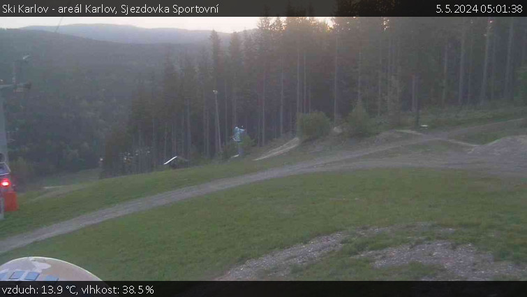 Ski Karlov - areál Karlov - Sjezdovka Sportovní - 5.5.2024 v 05:01