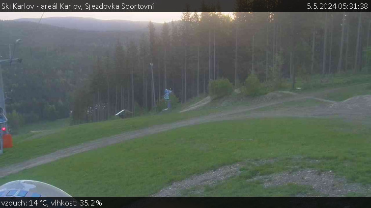 Ski Karlov - areál Karlov - Sjezdovka Sportovní - 5.5.2024 v 05:31