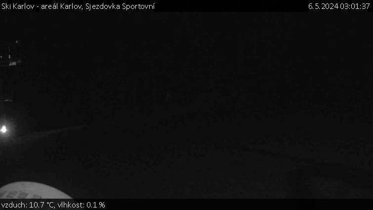 Ski Karlov - areál Karlov - Sjezdovka Sportovní - 6.5.2024 v 03:01