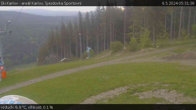 Ski Karlov - areál Karlov - Sjezdovka Sportovní - 8.5.2024 v 05:31
