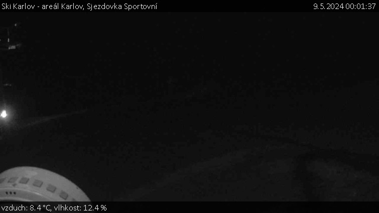 Ski Karlov - areál Karlov - Sjezdovka Sportovní - 9.5.2024 v 00:01