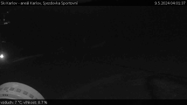 Ski Karlov - areál Karlov - Sjezdovka Sportovní - 9.5.2024 v 04:01