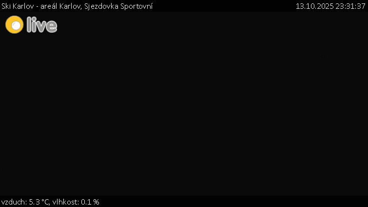Ski Karlov - areál Karlov - Sjezdovka Sportovní - 13.10.2025 v 23:31 Ski Karlov - areál Karlov - Sjezdovka Sportovní - 13.10.2025 v 23:31