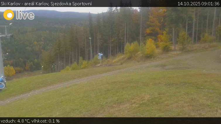 Ski Karlov - areál Karlov - Sjezdovka Sportovní - 14.10.2025 v 09:01 Ski Karlov - areál Karlov - Sjezdovka Sportovní - 14.10.2025 v 09:01