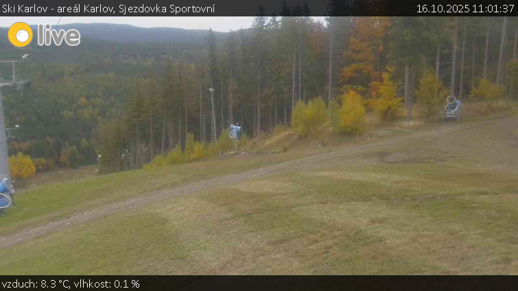 Ski Karlov - areál Karlov - Sjezdovka Sportovní - 16.10.2025 v 11:01 Ski Karlov - areál Karlov - Sjezdovka Sportovní - 16.10.2025 v 11:01