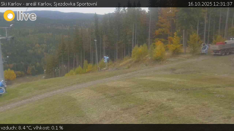 Ski Karlov - areál Karlov - Sjezdovka Sportovní - 16.10.2025 v 12:31 Ski Karlov - areál Karlov - Sjezdovka Sportovní - 16.10.2025 v 12:31
