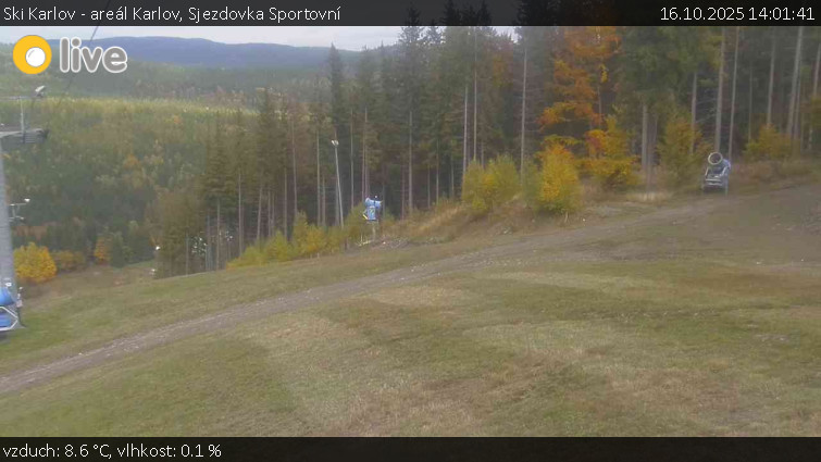 Ski Karlov - areál Karlov - Sjezdovka Sportovní - 16.10.2025 v 14:01 Ski Karlov - areál Karlov - Sjezdovka Sportovní - 16.10.2025 v 14:01