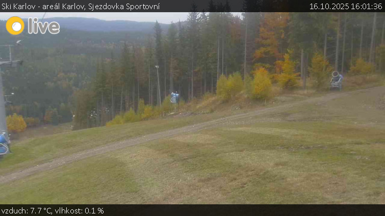 Ski Karlov - areál Karlov - Sjezdovka Sportovní - 16.10.2025 v 16:01 Ski Karlov - areál Karlov - Sjezdovka Sportovní - 16.10.2025 v 16:01