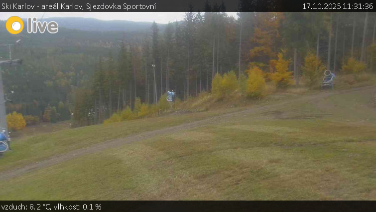 Ski Karlov - areál Karlov - Sjezdovka Sportovní - 17.10.2025 v 11:31 Ski Karlov - areál Karlov - Sjezdovka Sportovní - 17.10.2025 v 11:31