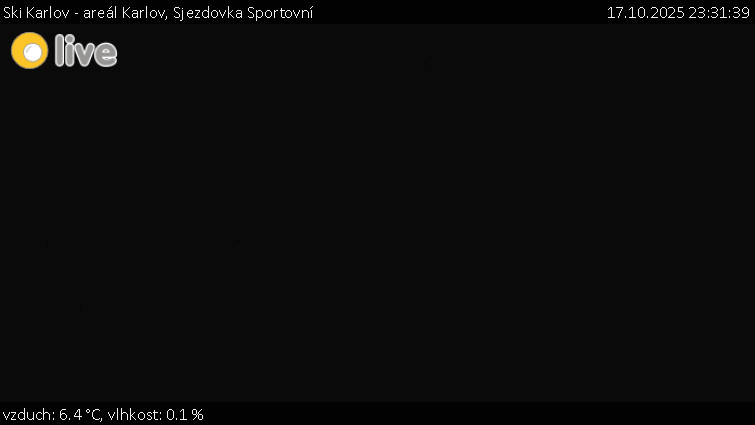Ski Karlov - areál Karlov - Sjezdovka Sportovní - 17.10.2025 v 23:31 Ski Karlov - areál Karlov - Sjezdovka Sportovní - 17.10.2025 v 23:31
