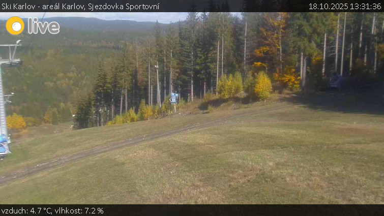 Ski Karlov - areál Karlov - Sjezdovka Sportovní - 18.10.2025 v 13:31 Ski Karlov - areál Karlov - Sjezdovka Sportovní - 18.10.2025 v 13:31