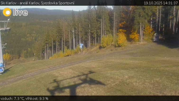 Ski Karlov - areál Karlov - Sjezdovka Sportovní - 19.10.2025 v 14:31 Ski Karlov - areál Karlov - Sjezdovka Sportovní - 19.10.2025 v 14:31