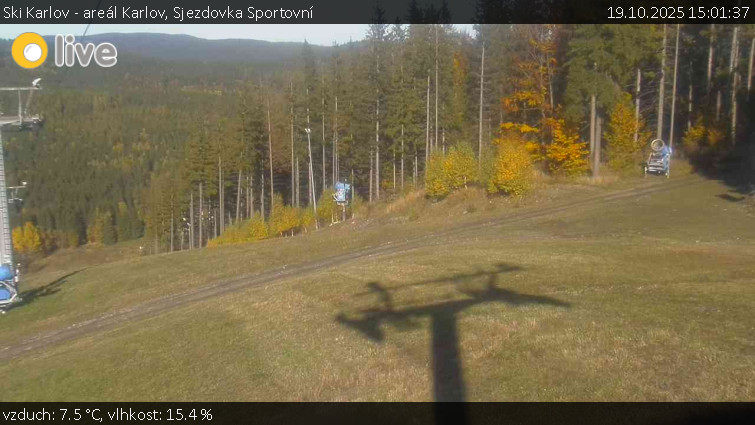 Ski Karlov - areál Karlov - Sjezdovka Sportovní - 19.10.2025 v 15:01 Ski Karlov - areál Karlov - Sjezdovka Sportovní - 19.10.2025 v 15:01