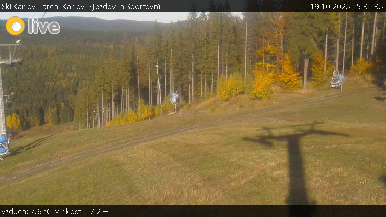 Ski Karlov - areál Karlov - Sjezdovka Sportovní - 19.10.2025 v 15:31 Ski Karlov - areál Karlov - Sjezdovka Sportovní - 19.10.2025 v 15:31