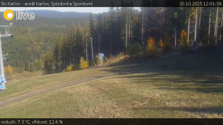 Ski Karlov - areál Karlov - Sjezdovka Sportovní - 20.10.2025 v 12:01 Ski Karlov - areál Karlov - Sjezdovka Sportovní - 20.10.2025 v 12:01