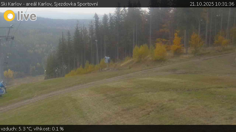 Ski Karlov - areál Karlov - Sjezdovka Sportovní - 21.10.2025 v 10:31 Ski Karlov - areál Karlov - Sjezdovka Sportovní - 21.10.2025 v 10:31