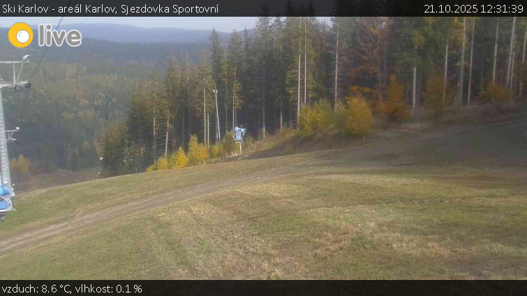 Ski Karlov - areál Karlov - Sjezdovka Sportovní - 21.10.2025 v 12:31 Ski Karlov - areál Karlov - Sjezdovka Sportovní - 21.10.2025 v 12:31