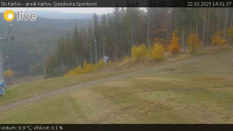 Ski Karlov - areál Karlov - Sjezdovka Sportovní - 22.10.2025 v 14:31 Ski Karlov - areál Karlov - Sjezdovka Sportovní - 22.10.2025 v 14:31