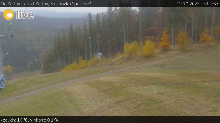 Ski Karlov - areál Karlov - Sjezdovka Sportovní - 22.10.2025 v 15:01 Ski Karlov - areál Karlov - Sjezdovka Sportovní - 22.10.2025 v 15:01