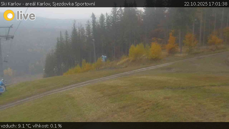 Ski Karlov - areál Karlov - Sjezdovka Sportovní - 22.10.2025 v 17:01 Ski Karlov - areál Karlov - Sjezdovka Sportovní - 22.10.2025 v 17:01