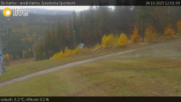 Ski Karlov - areál Karlov - Sjezdovka Sportovní - 24.10.2025 v 12:01 Ski Karlov - areál Karlov - Sjezdovka Sportovní - 24.10.2025 v 12:01