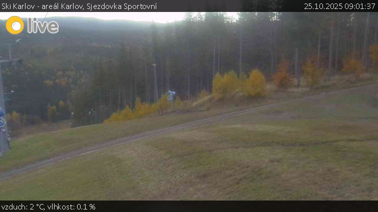 Ski Karlov - areál Karlov - Sjezdovka Sportovní - 25.10.2025 v 09:01 Ski Karlov - areál Karlov - Sjezdovka Sportovní - 25.10.2025 v 09:01