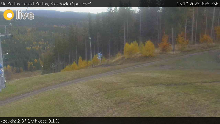Ski Karlov - areál Karlov - Sjezdovka Sportovní - 25.10.2025 v 09:31 Ski Karlov - areál Karlov - Sjezdovka Sportovní - 25.10.2025 v 09:31