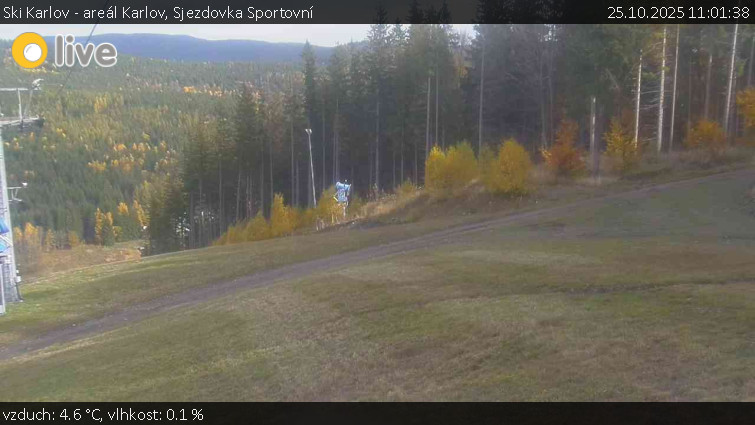 Ski Karlov - areál Karlov - Sjezdovka Sportovní - 25.10.2025 v 11:01 Ski Karlov - areál Karlov - Sjezdovka Sportovní - 25.10.2025 v 11:01
