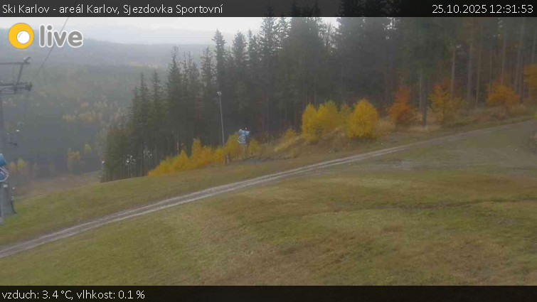 Ski Karlov - areál Karlov - Sjezdovka Sportovní - 25.10.2025 v 12:31 Ski Karlov - areál Karlov - Sjezdovka Sportovní - 25.10.2025 v 12:31